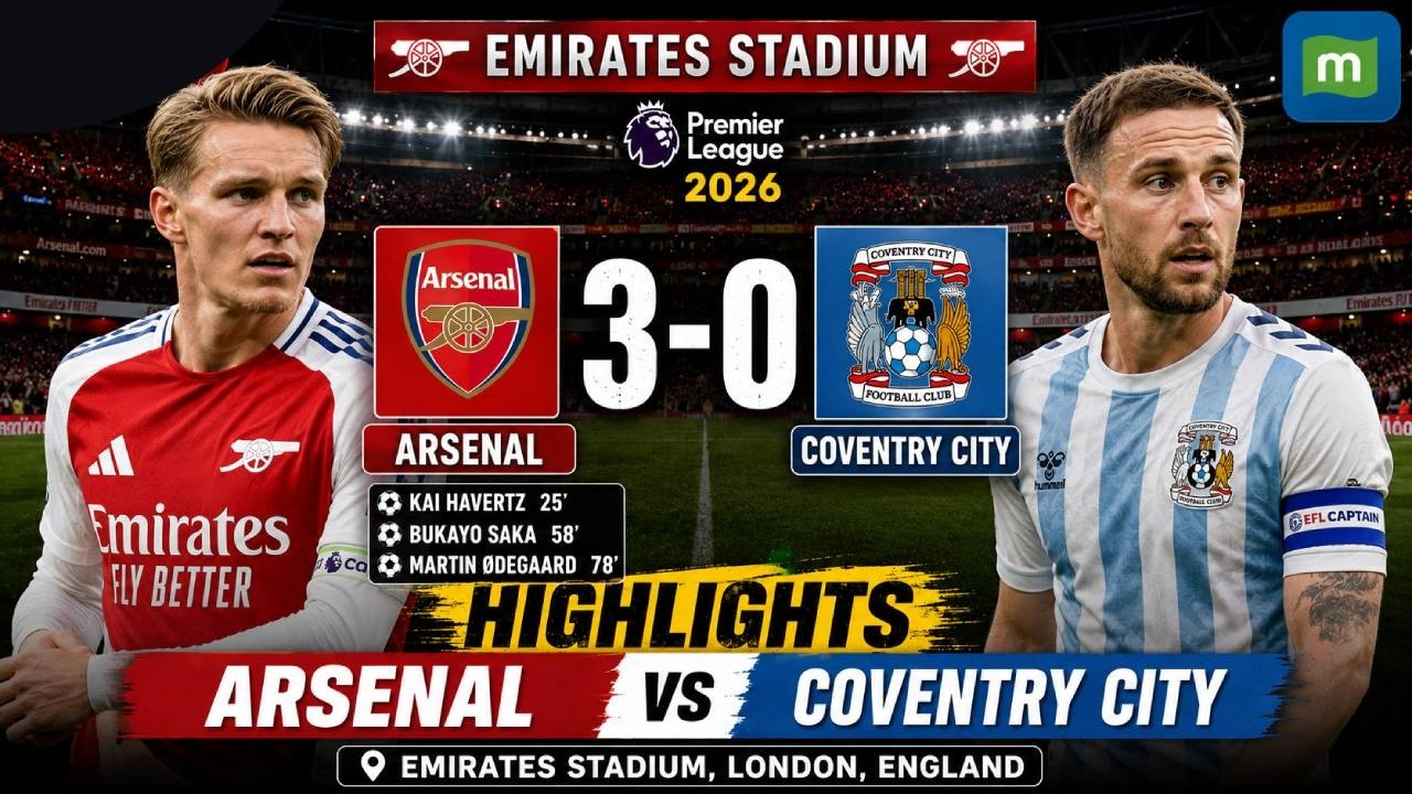 Arsenal vs Coventry City 3-0 Highlights | All Goals & Extended Highlights | Premier League 2026