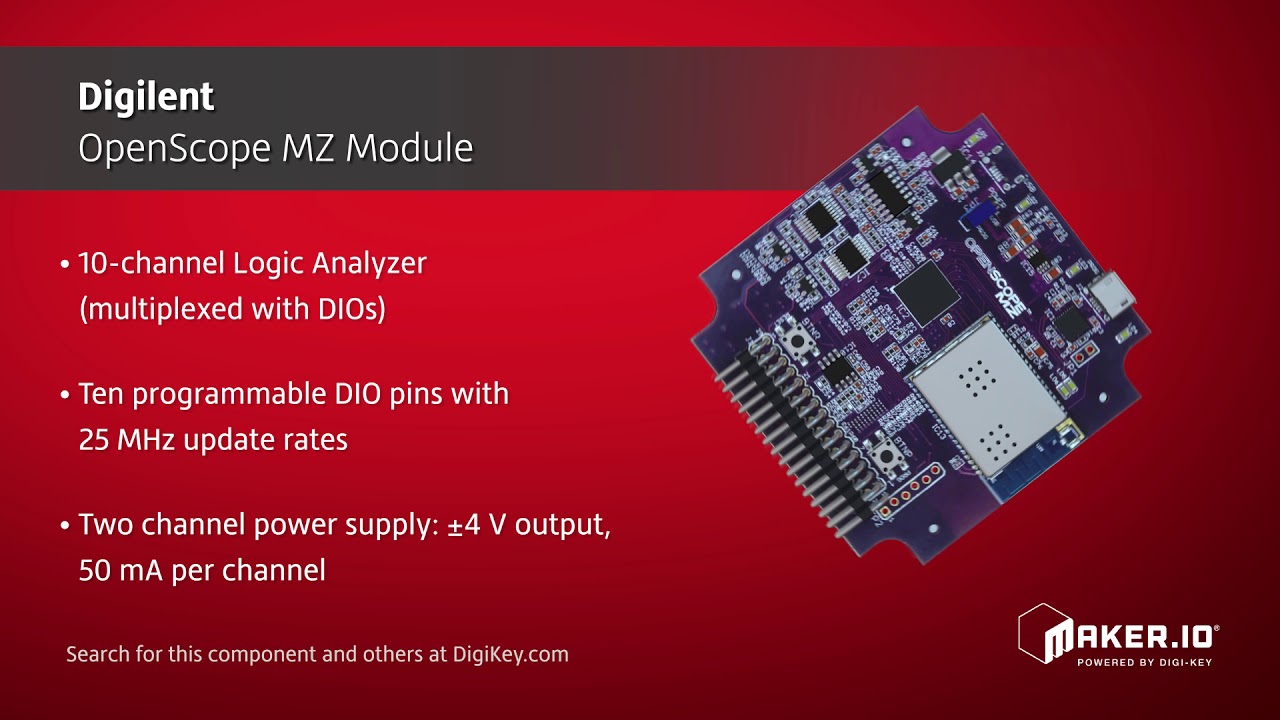 Digilent OpenScope MZ Module | Maker Minute