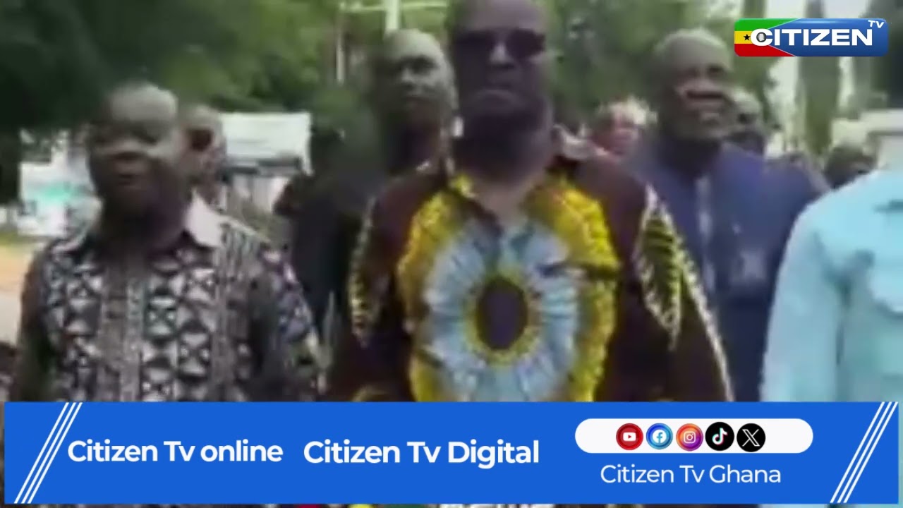 NPP MPs  MARCH TO POLICE HQ OVER THE DELAYED DECLARATION OF ABLEKUMA NORTH RESULTS