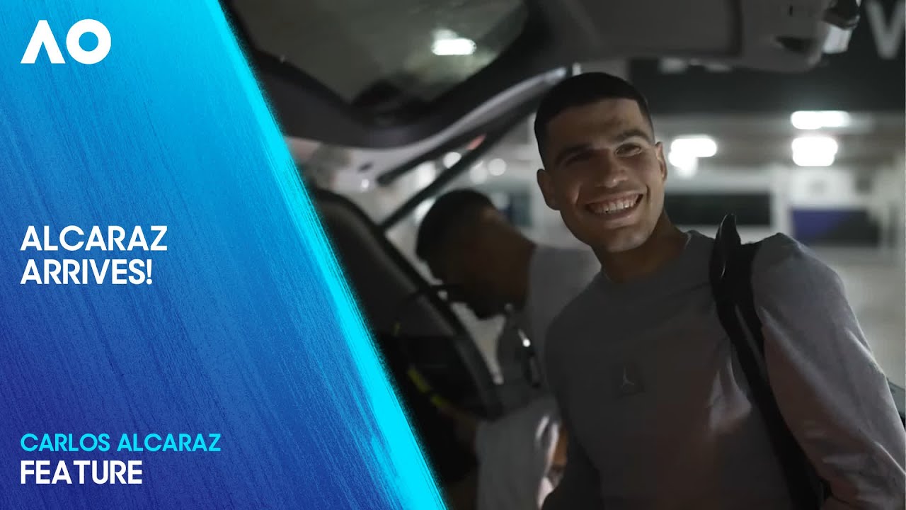 Alcaraz Arrives at the Australian Open! | Australian Open 2025