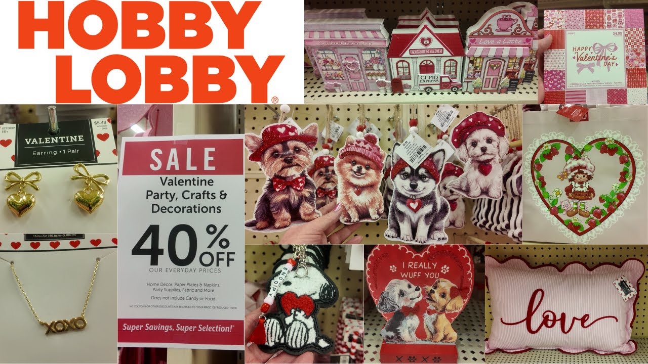 Hobby Lobby — Прекрасный День святого Валентина, декор, поделки, выпечка, ювелирные изделия, посу...