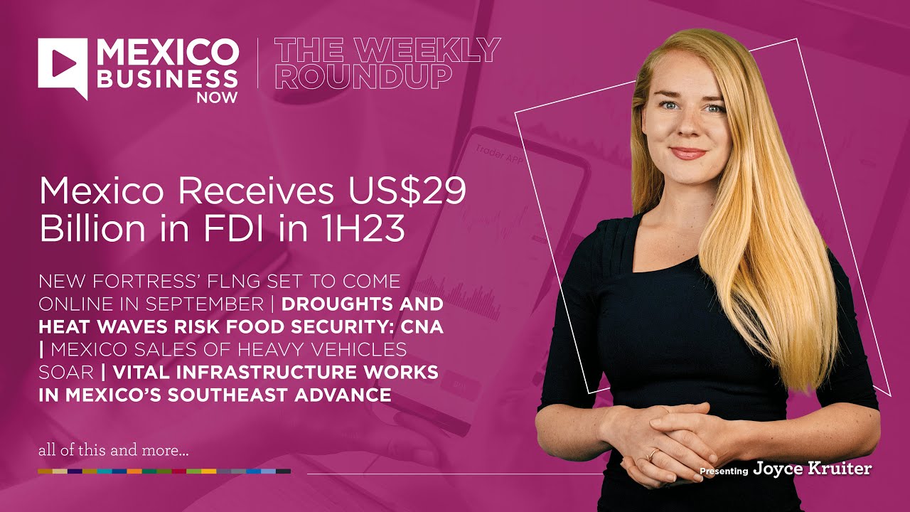 Mexico Receives US$29 Billion in FDI in 1H23