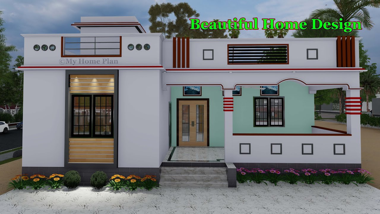 Indian Style Home Plan I 3 bedroom house plan I village style home I Simple Home By @My Home Plan