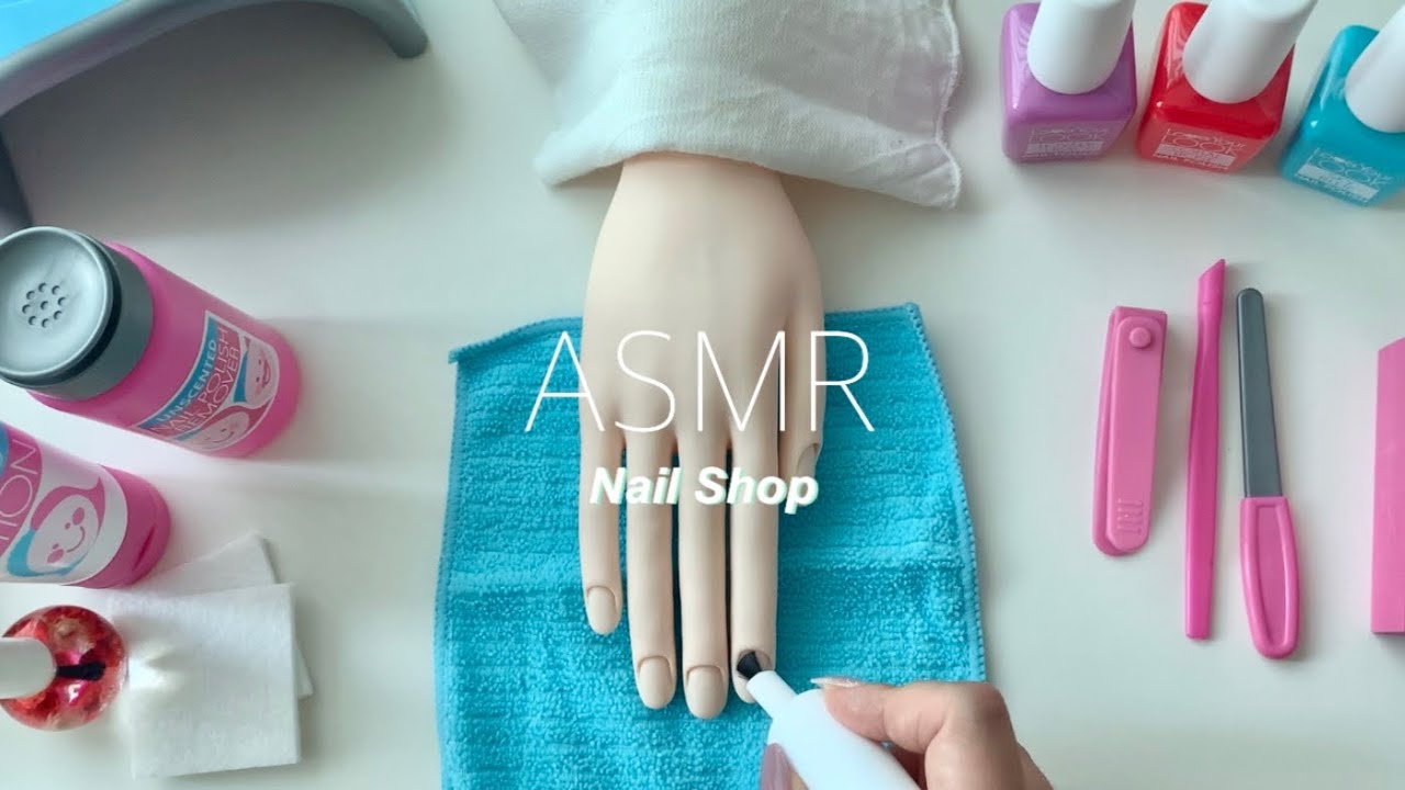 Toy ASMR | No talking | 장난감 네일샵 열었어요💅 Nail Shop Roleplay