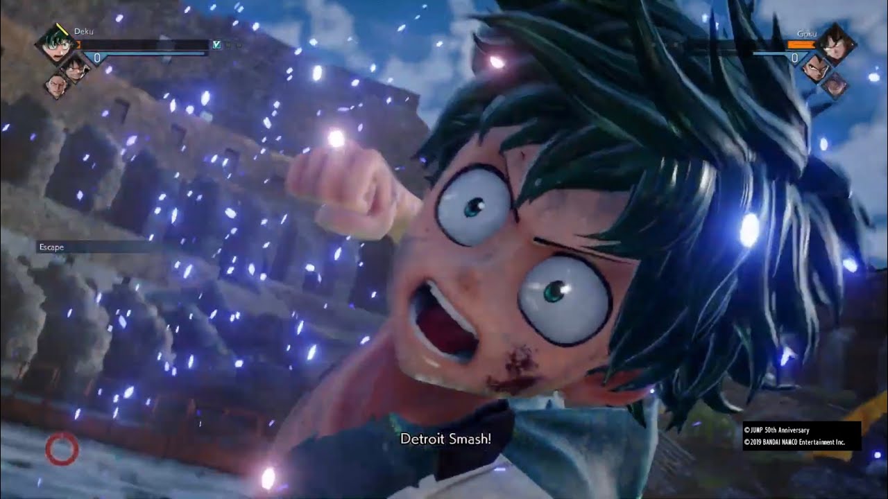 Jump Force Deku Vs Dragon Ball Characters