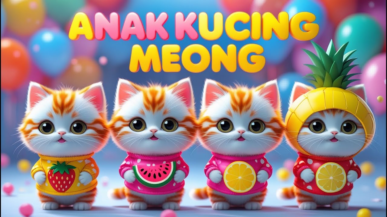 ANAK KUCING MEONG MEONG | TEK KOTEK ANAK AYAM | ANAK AYAM PIYIK PIYIK | KUKURUYUK | KUCLUK KIDS