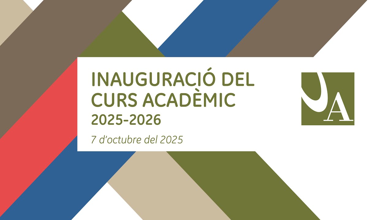 Acte oficial d’inauguració del curs acadèmic 2025-2026 i de graduació de la promoció 2025 de l'UdA