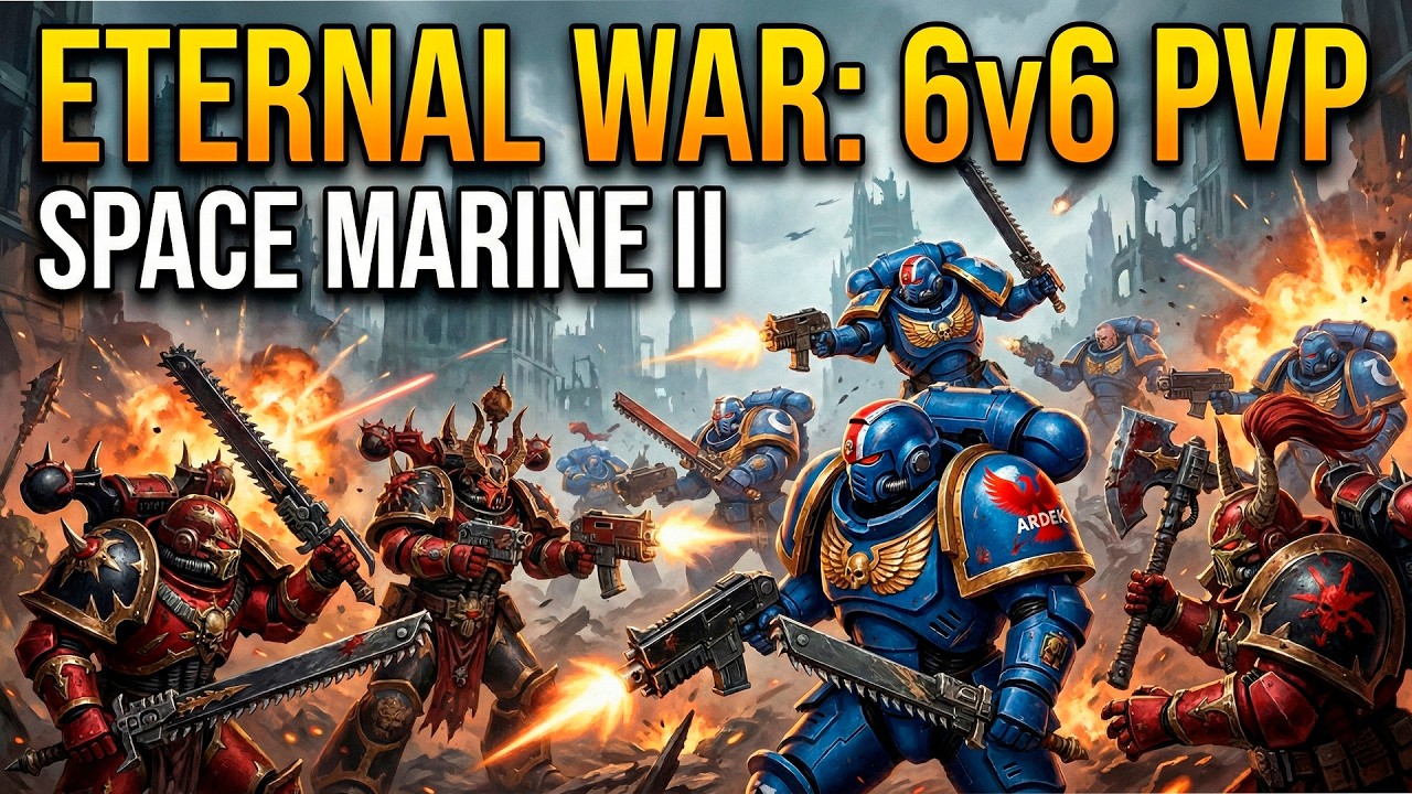 ¡ESTE MODO ES UNA LOCURA! 🤯 El PvP 6v6 de SPACE MARINE 2 (Guerra Eterna)