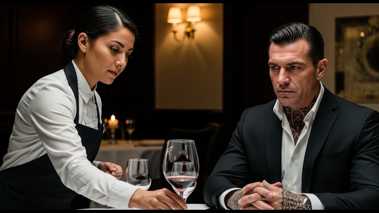 The Waitress Changed His Glass Without a Word — And the Mafia Boss Understood Why Seconds Later