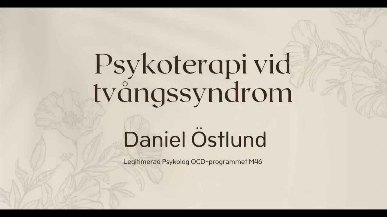 Psykoterapi vid tvångssyndrom