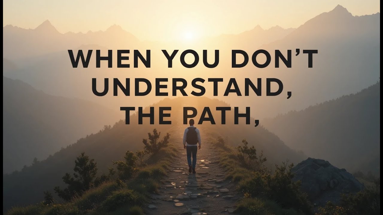 When You Don&rsquo;t Understand the Path &ndash; Trust the One Who Leads