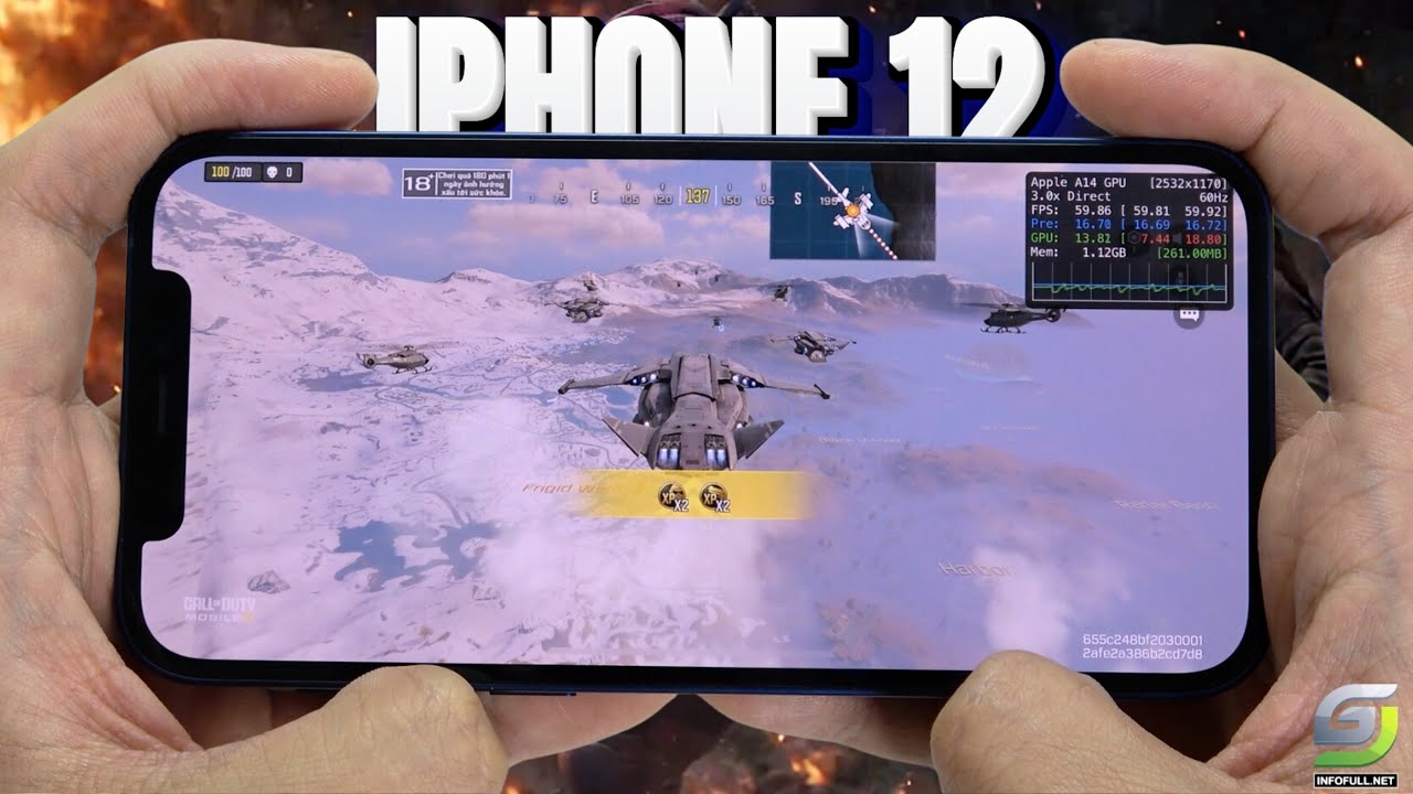 iPhone 12 test game Call of Duty Mobile CODM 2025