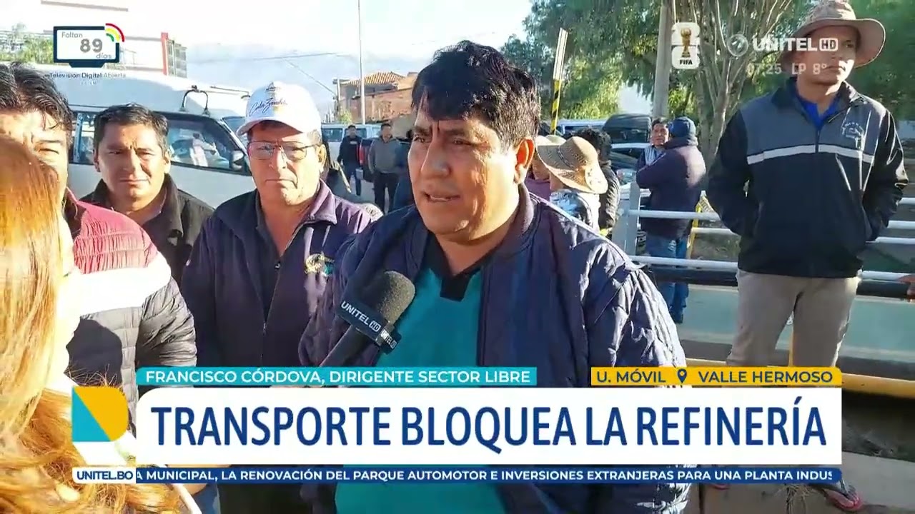 Transporte libre bloquea el ingreso a la Refinería de Valle Hermoso por la calidad del combustible