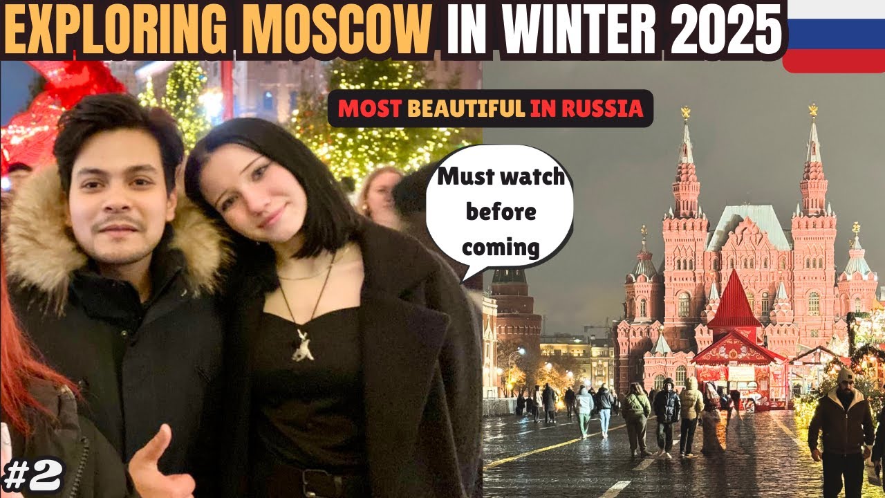 Explore Moscow in In winter 2025🇷🇺❄️|| #travel #lifeinrussia #russiavlog