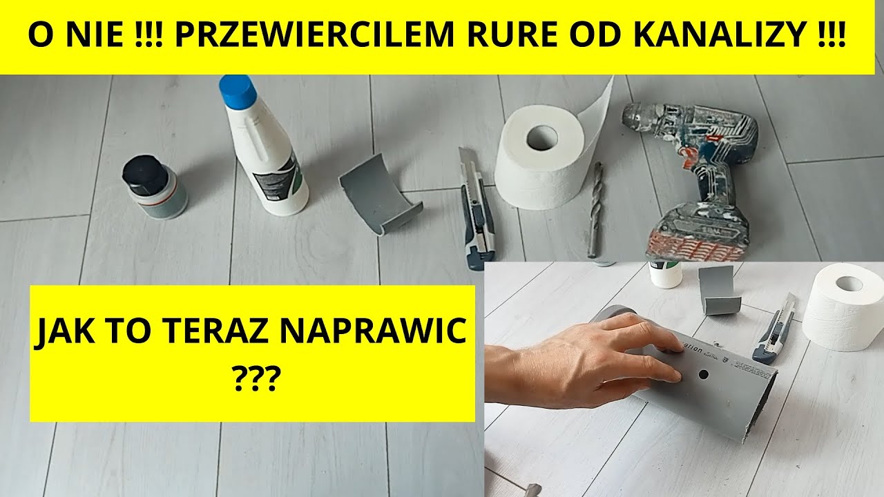 jak naprawić uszkodzona rurę kanalizacyjna