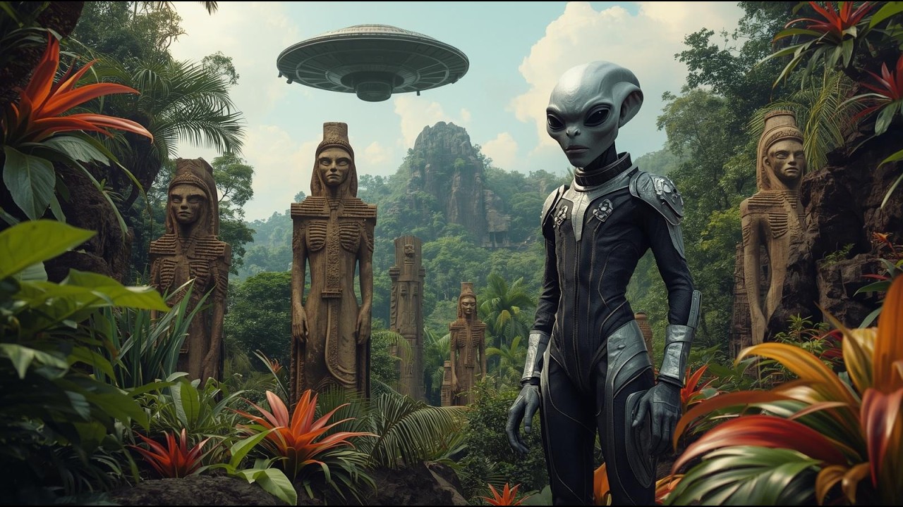 THE LOST ALIEN CIVILIZATION IN THE JUNGLE 👽 #UtopiaArt #aicinematic #sora2