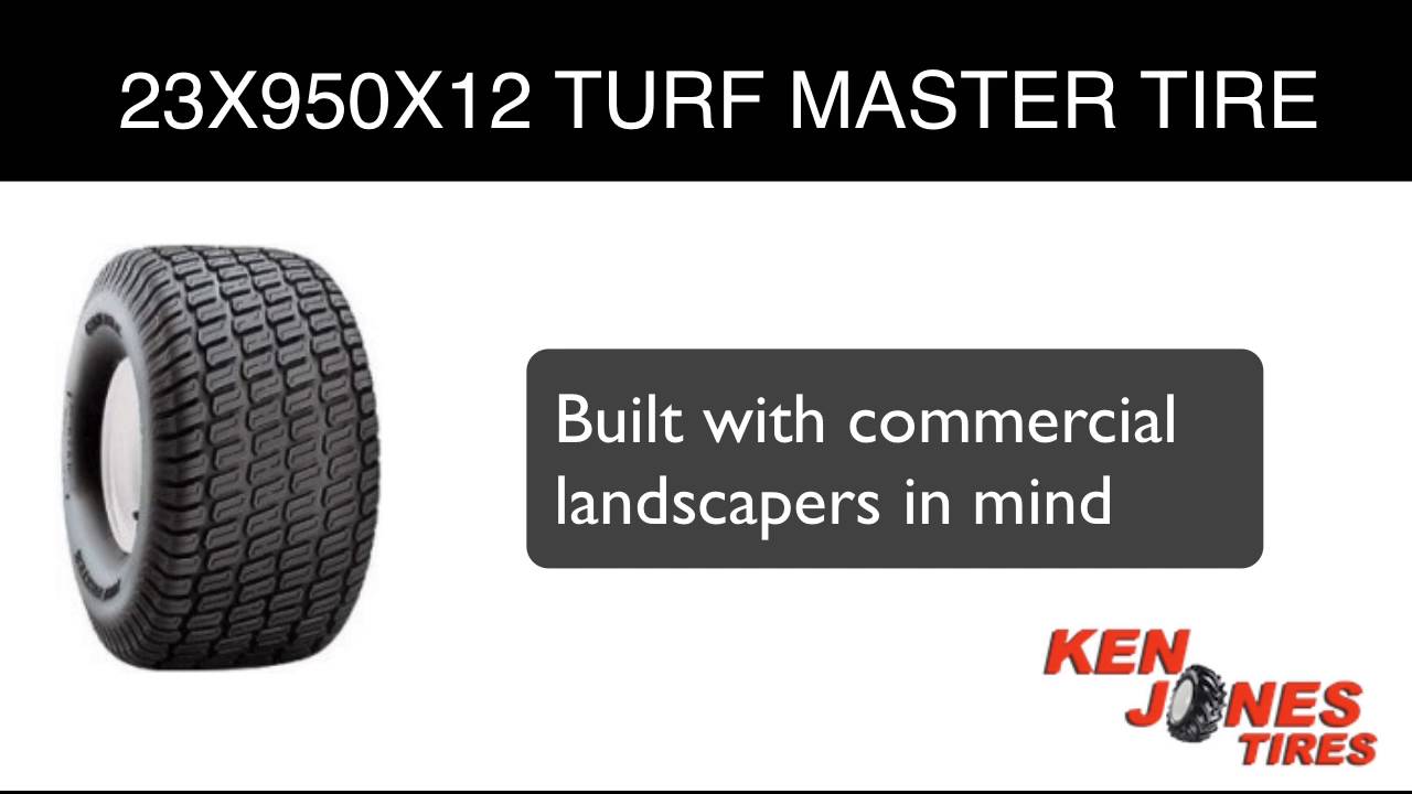 Carlisle 23X950X12 Turf Master Lawn Mower Tire | Ken Jones Tires | 1-800-225-9513