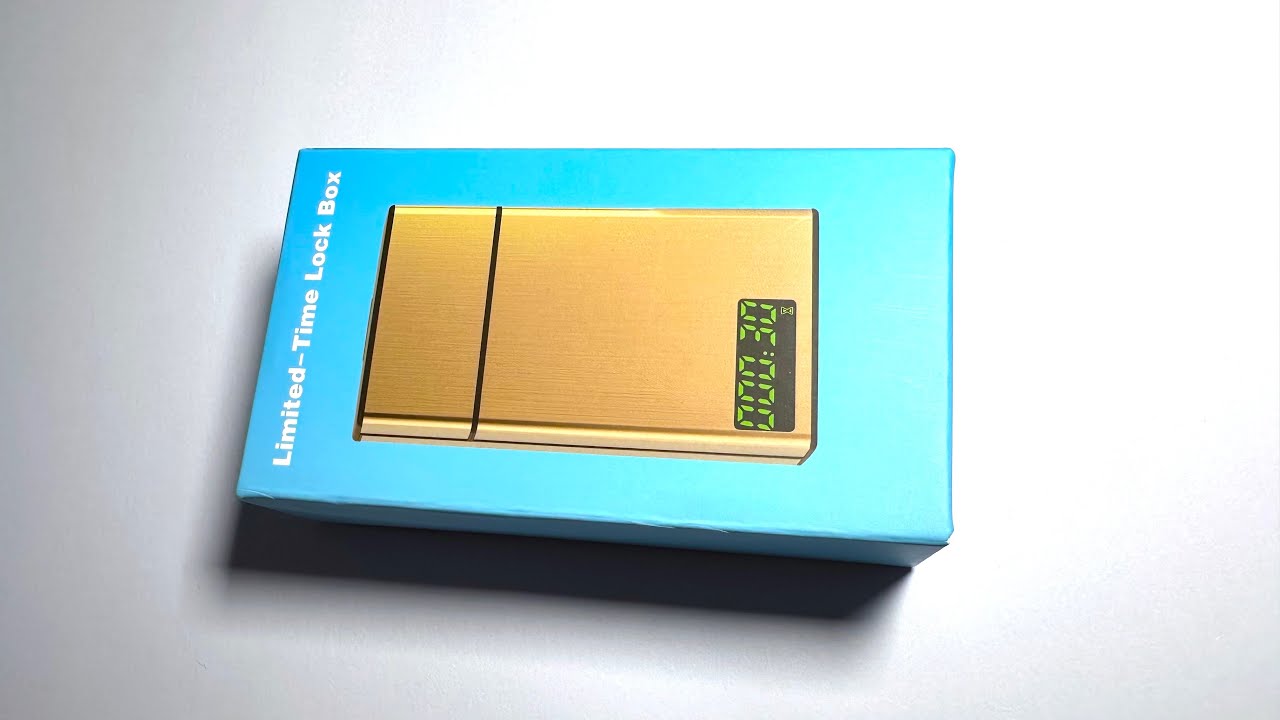 Quit Smoking Time lock Box LCD Unboxing