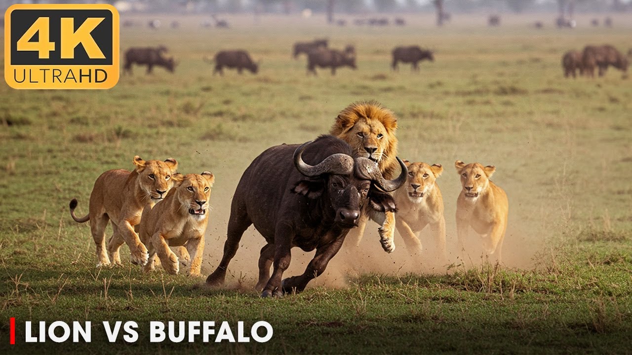 WILD SERENGETI | The Endless Chase of Lion and Buffalo | Nature Animal Documentary