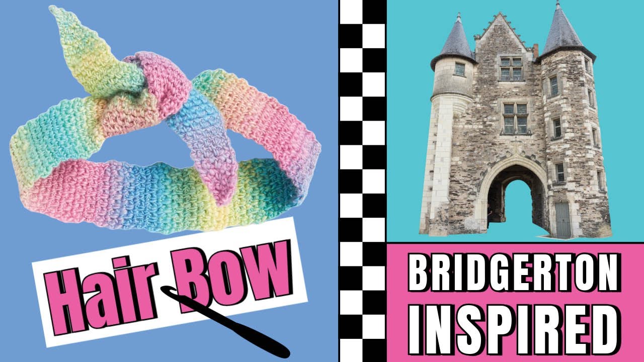 Crochet Hair Bow Inspired By Bridgerton Series