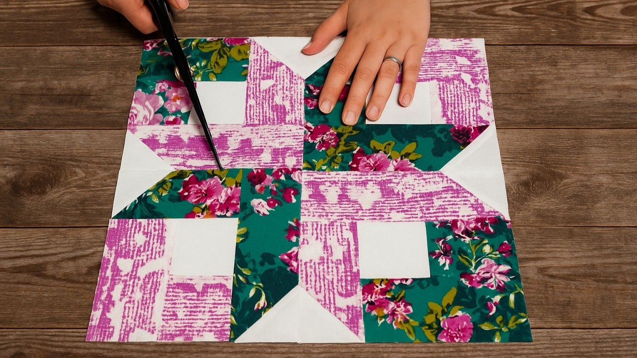 (Seriously)Simple Patchwork/This Quilt Block Secret Will Blow Your Mind. Creative sewing ideas.
