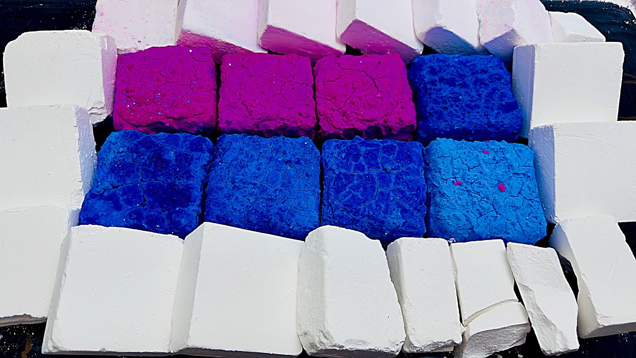 Fresh Gym Chalk With Paste Blocks Crush Requested @humaansari9300 | Blue & pink paste Dyed Chalk