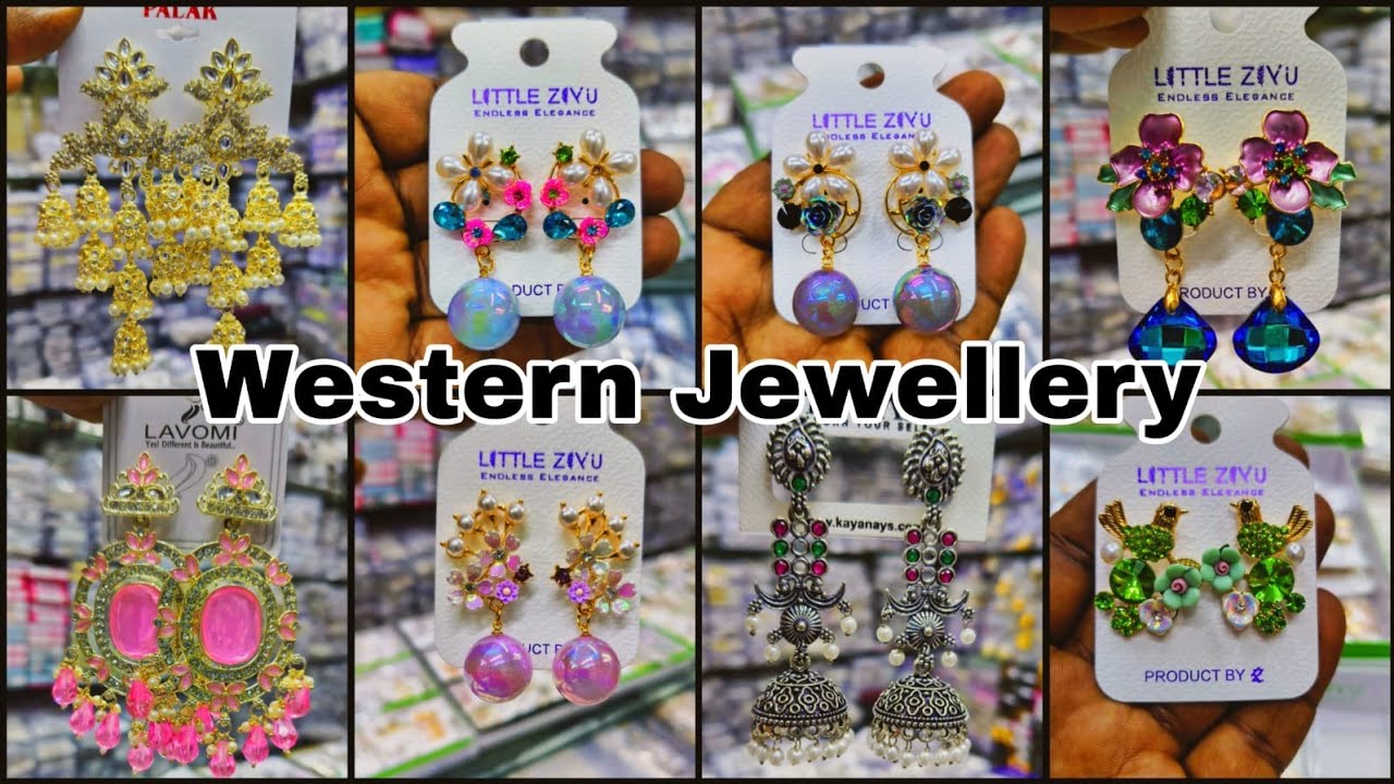 Earrings Wholesale Market In Kolkata Bara Bazar || Cheapest Western & Oxidised Earrings Wholesaler