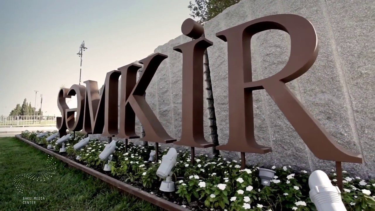 Şəmkir şəhərinin m&uuml;asir g&ouml;r&uuml;n&uuml;ş&uuml;