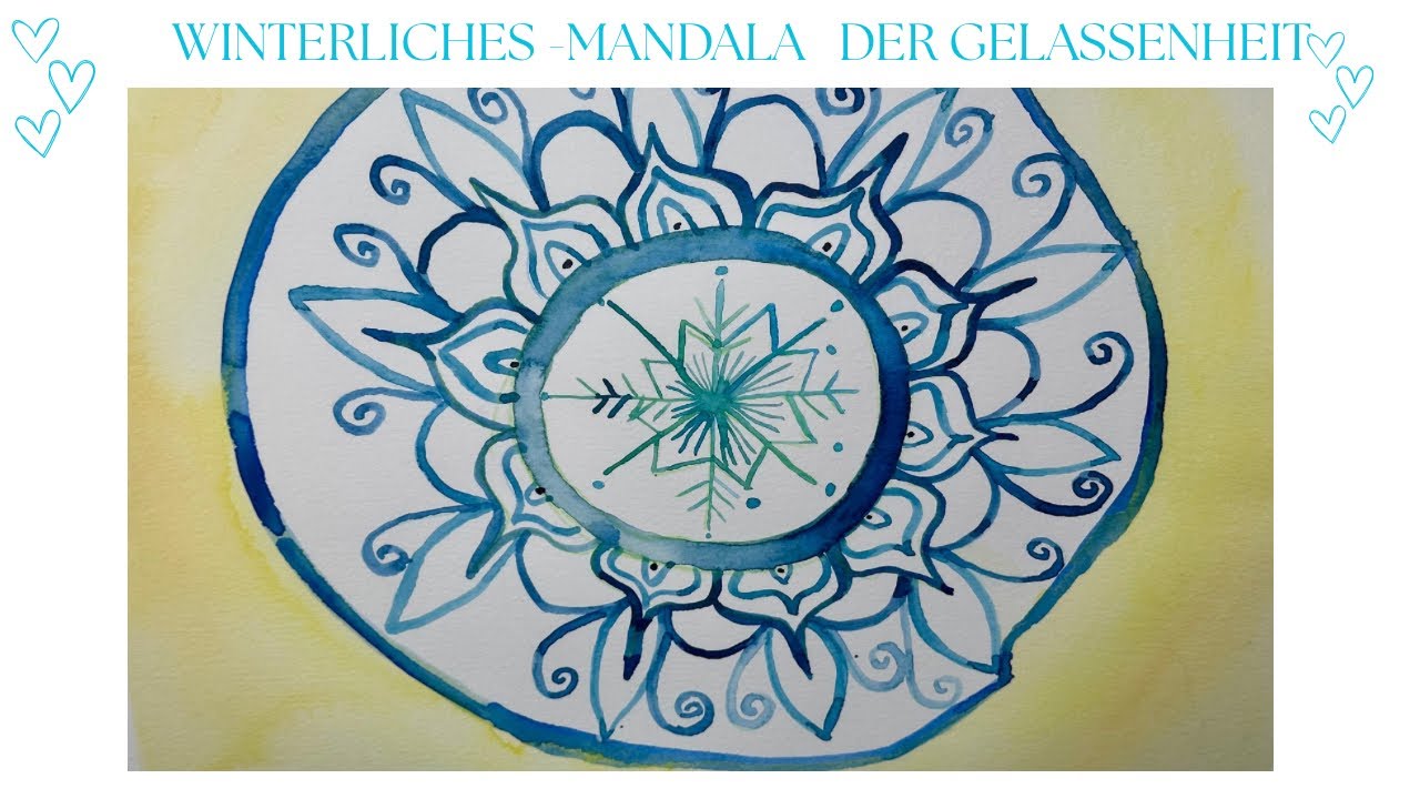 Winterliches intuitives Mandala : Sophiesuniversum 