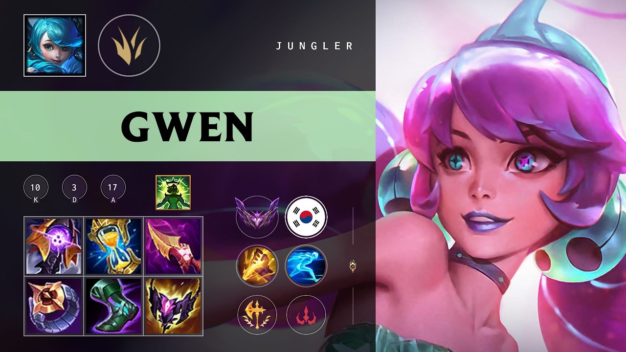 Gwen Jungle vs Jayce - KR Master Patch 26.10