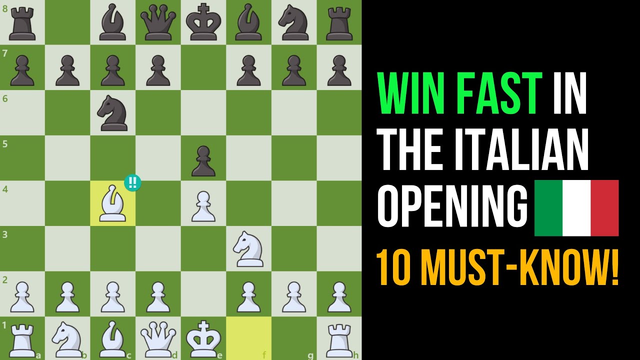 How to Dominate the Italian Game, Learn 10 Attacks and How to Defend
