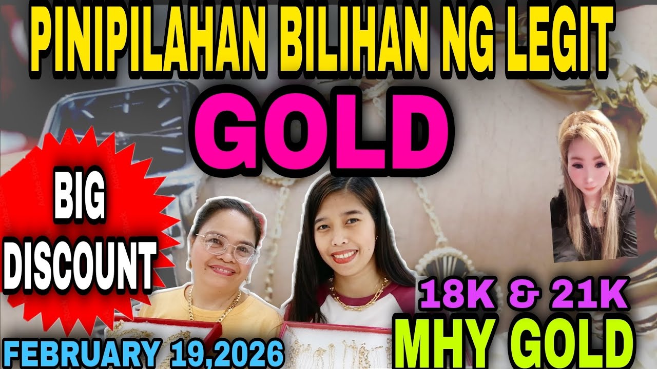 PINIPILAHAN BILIHAN NG LEGIT GOLD | MHY GOLD | FEBRUARY 19,2026 #gold #jewellery #18kgold #jewelry 