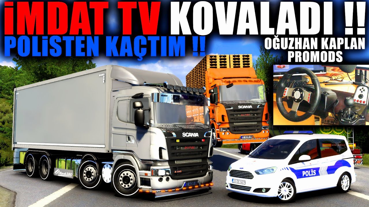 İMDAT TV KOVALADI !! POLİSTEN KAÇTIM !! ETS 2 - G27 @imdatTV - @oguzhankaplan