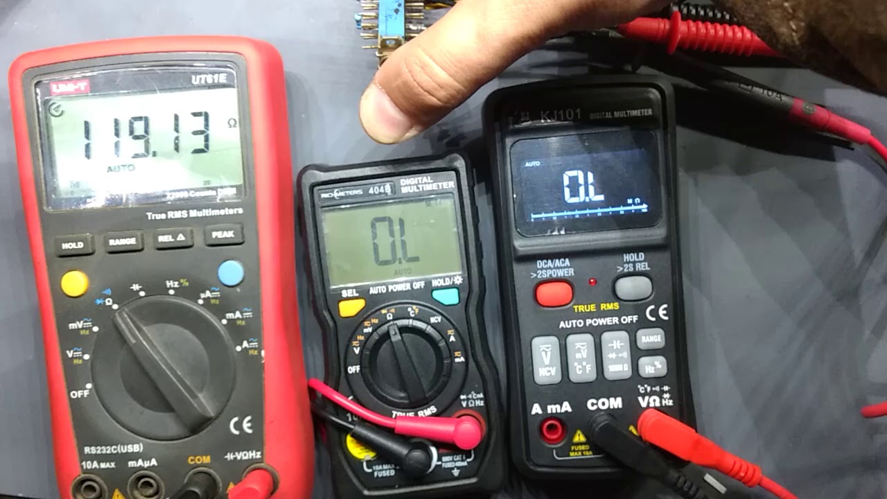 KJ101 + 404B + UT61e сравнение скорости