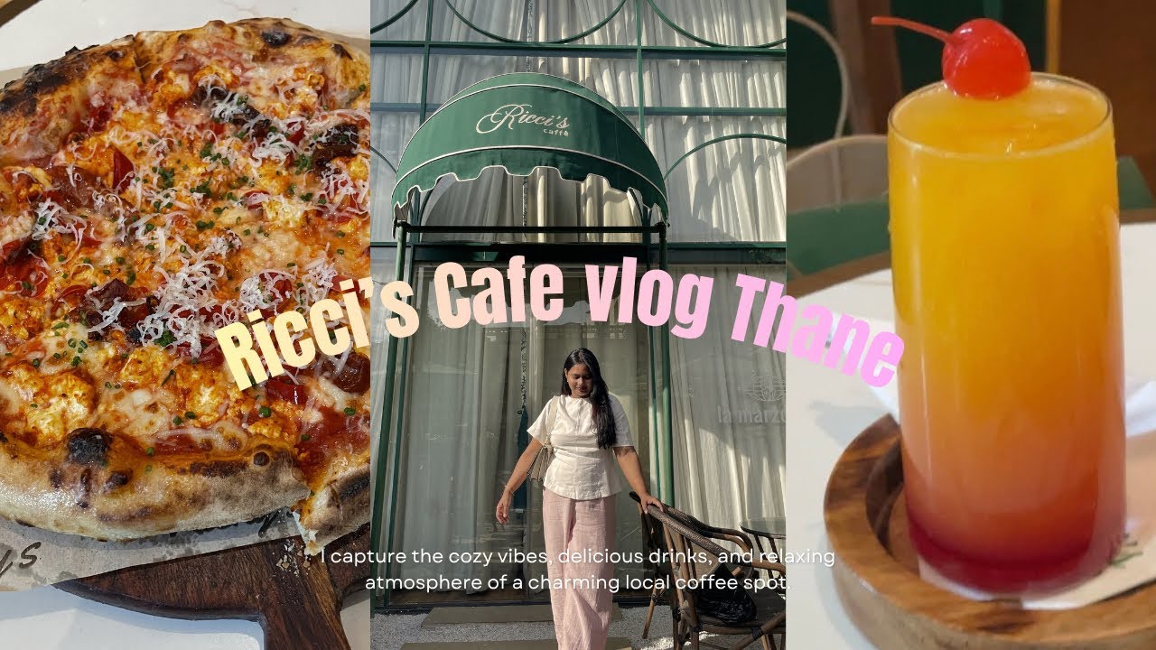 ☕ Cafe Hopping With Me | Cozy Aesthetic Vlog 🌷 | Ricci&rsquo;s cafe Thane 
