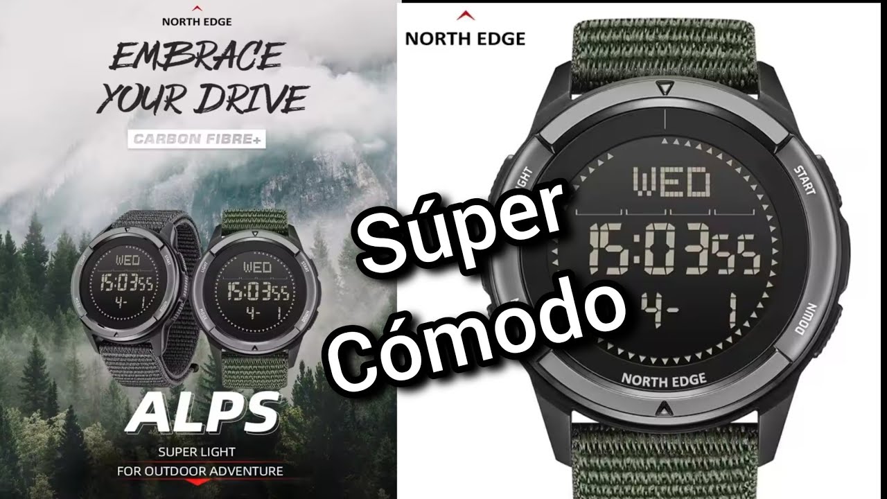 North Edge Alps: unboxing y reseña del reloj digital para aventura