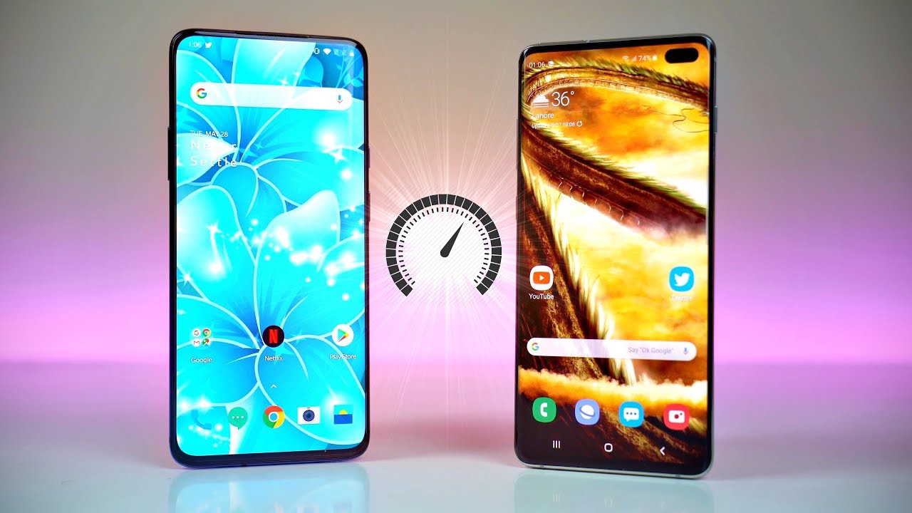 OnePlus 7 Pro vs Samsung Galaxy S10 Plus - Speed Test!