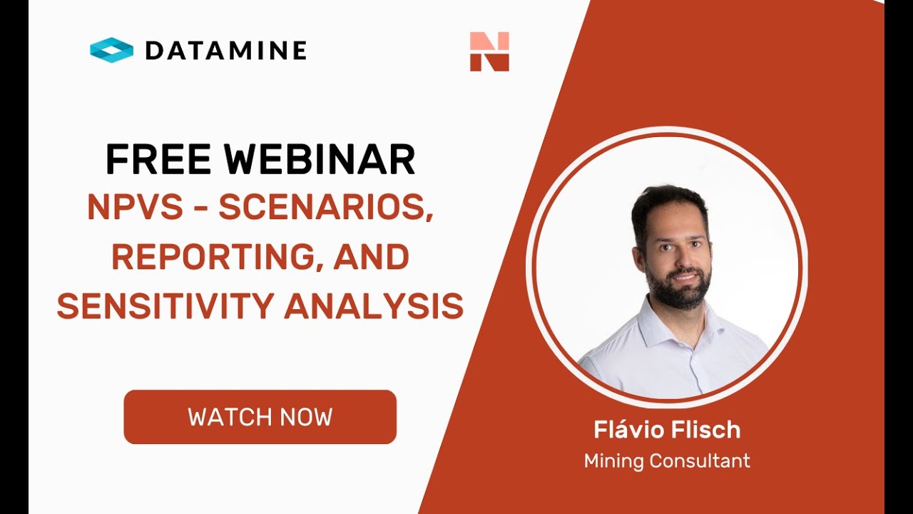 NPVS - Scenarios, Reporting, and Sensitivity Analysis | Flavio Flisch | Datamine Webinar