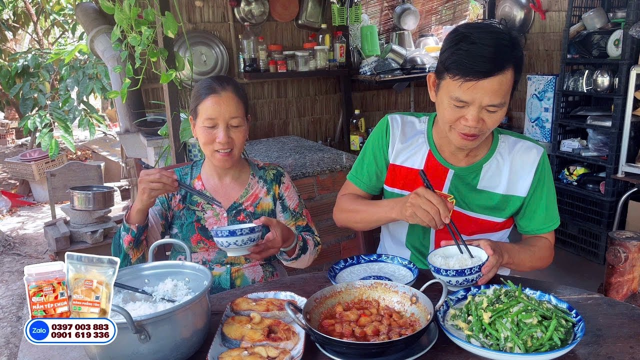  Kho Quẹt Kiểu Đồng Quê, Hái Thêm Mớ Đậu Cove Xào Trứng 