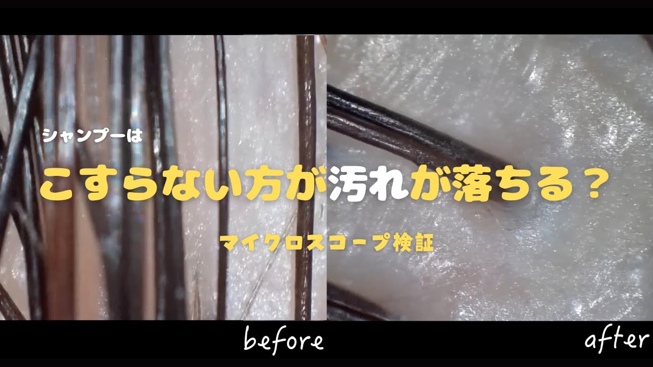 擦らないシャンプーのやり方｜ヘッドスパ専門店を営む美容師がマイクロスコープで検証
