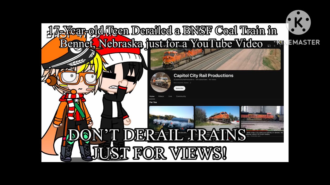 This 17-Year-Old Teen Derailed A BNSF Coal Train in Bennet, Nebraska, Just For a YouTube Video
