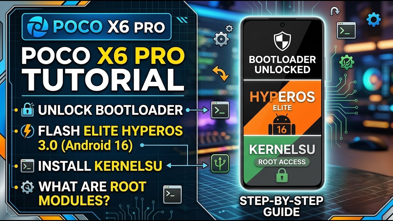 Poco X6 Pro: Unlock Bootloader, Elite HyperOS & KernelSU Root (2026)