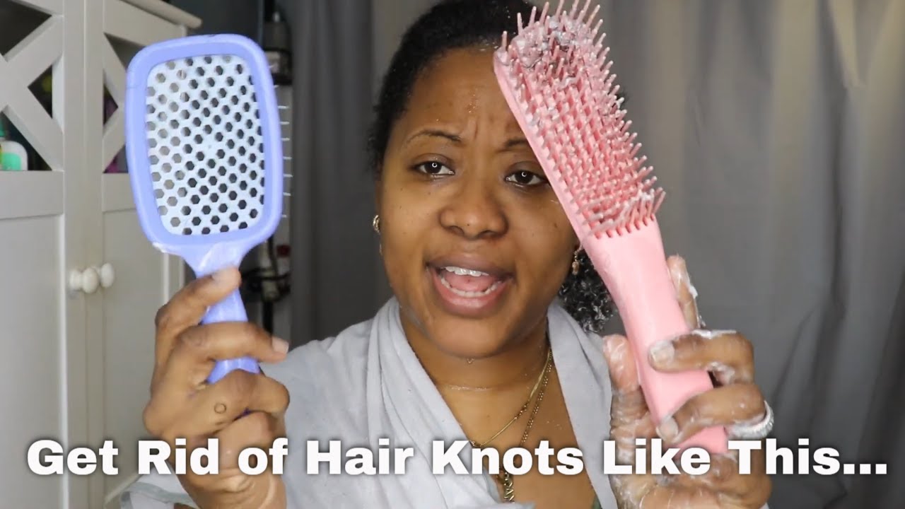 Quick fix for stubborn hair knots that actually works | Chrisyslane
