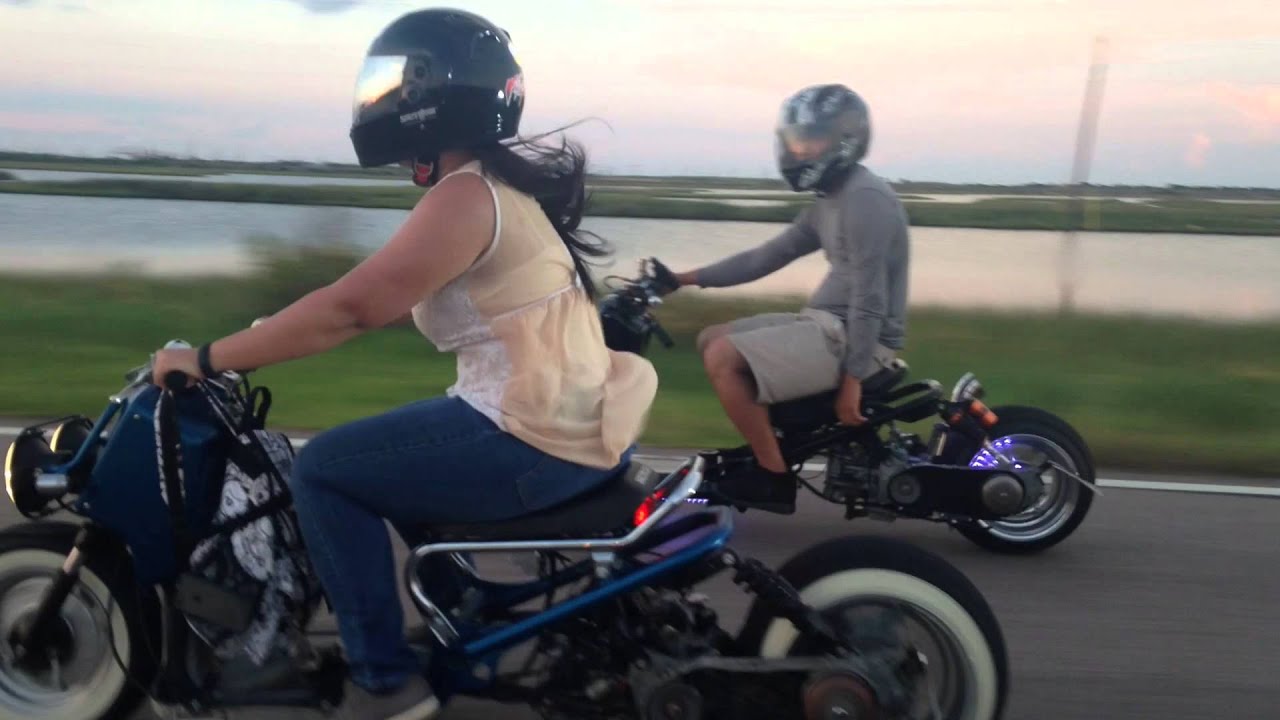 H Town Misfit gang Galveston ride 5.31.15 Honda Ruckus