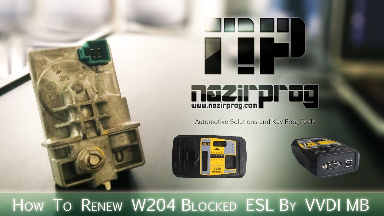 how to renew and personalize W204 blocked ESL by VVDI MB - NazirProg