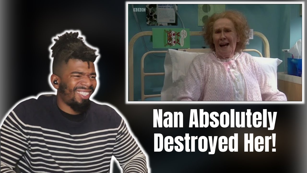 AMERICAN REACTS TO The Catherine Tate Show - Nan In Hospital Pt. 3