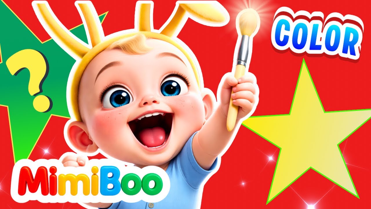 Colors Song|Mimi&Boo Learn Colors|@Mimiboo-Sp nursery rhymes & kids videos