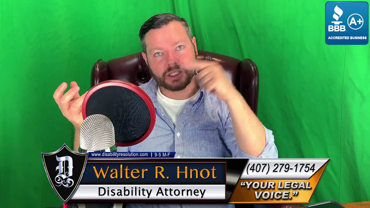 Top 2 things to win disability benefits?  Lawyer Walter Hnot