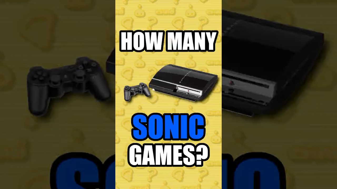 Во сколько игр про Соника можно поиграть на PS3?