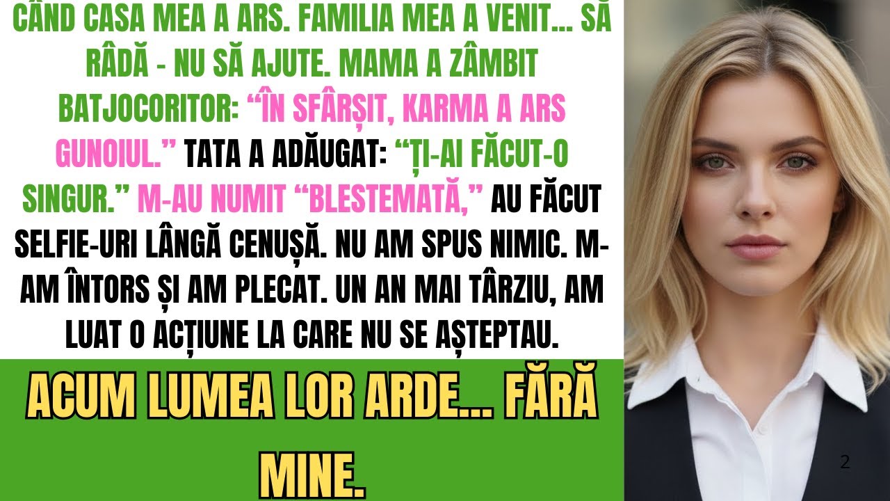 Mama Mea A Râs Când Casa Mea A Ars — Un An Mai Târziu, Lumea Lor A Ars Fără Mine